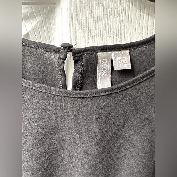 ASOS BLACK BLOUSE - Size US 10 - Oversized - Picture 2 of 4